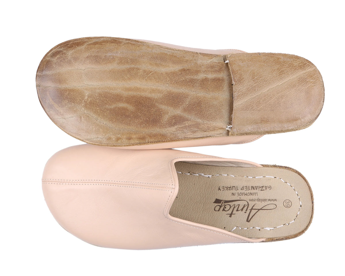 Smooth Barefoot Regular Sandals Shoes – Classic Sole — Leather Sole – Cream
