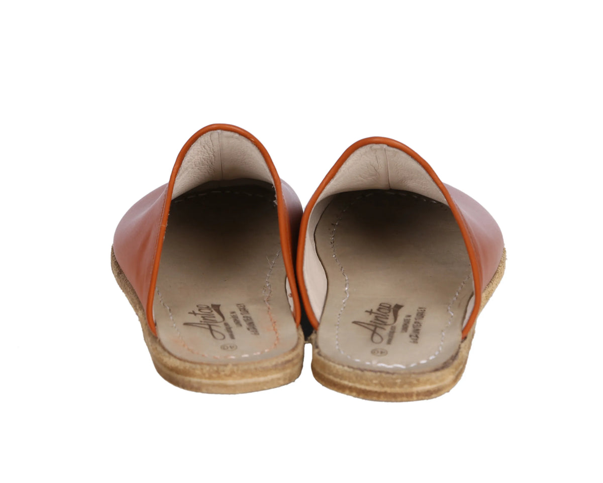 Smooth Barefoot Regular Sandals Shoes – Classic Sole — Leather Sole – Tan