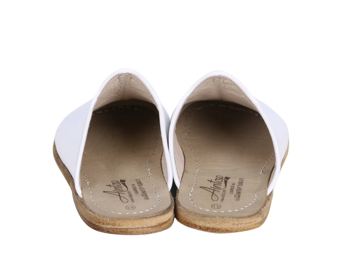 Smooth Barefoot Regular Sandals Shoes – Classic Sole — Leather Sole – White