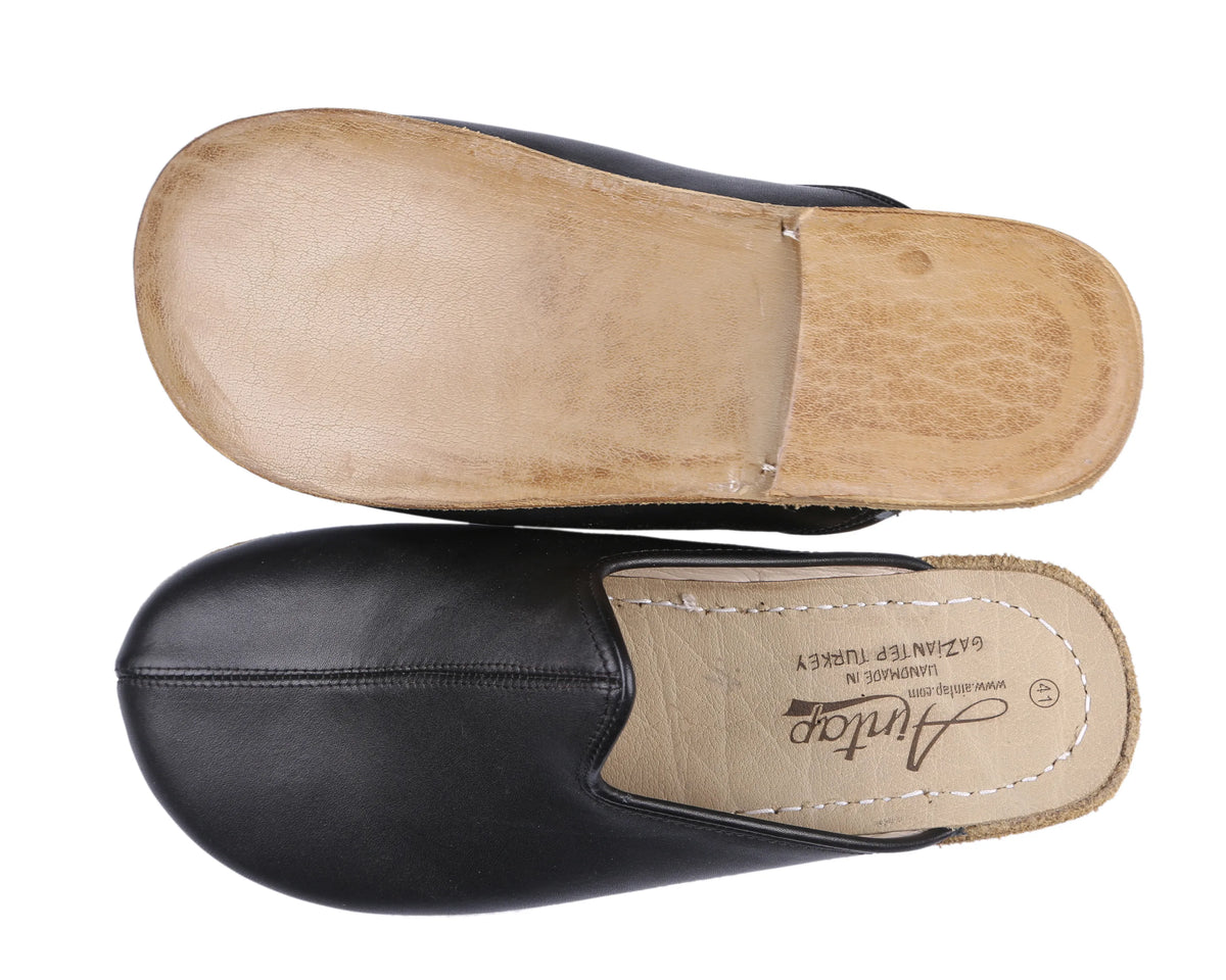 Smooth Barefoot Regular Sandals Shoes – Classic Sole — Leather Sole – Black
