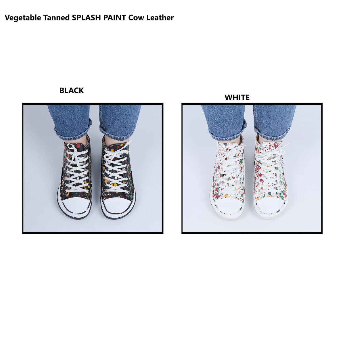 Splanter Barefoot Long Boots Converse Shoes – 6mm Rubber Sole – White