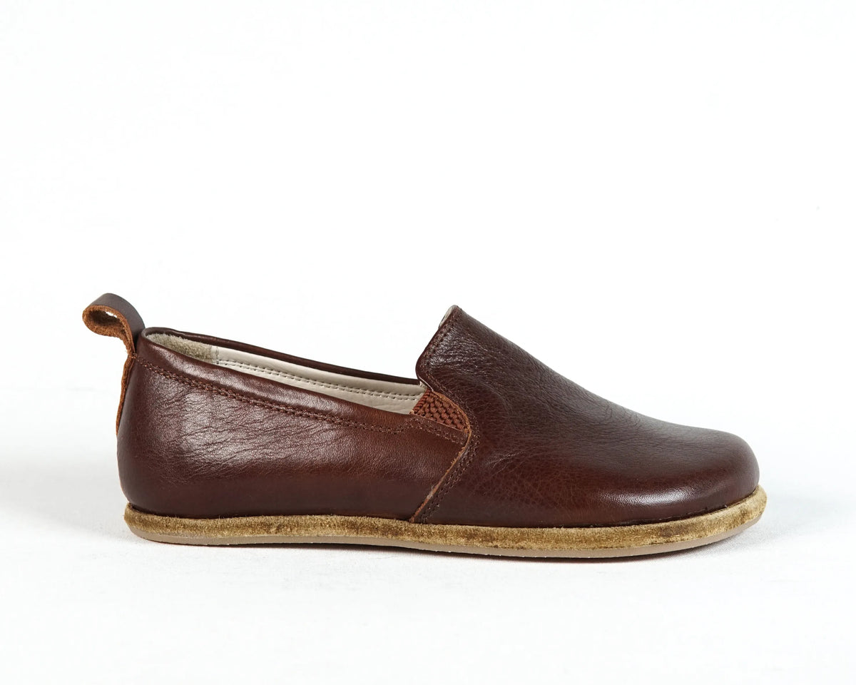Smooth Barefoot Ballet Shoes – Classic Sole — Leather Sole – Dark Brown