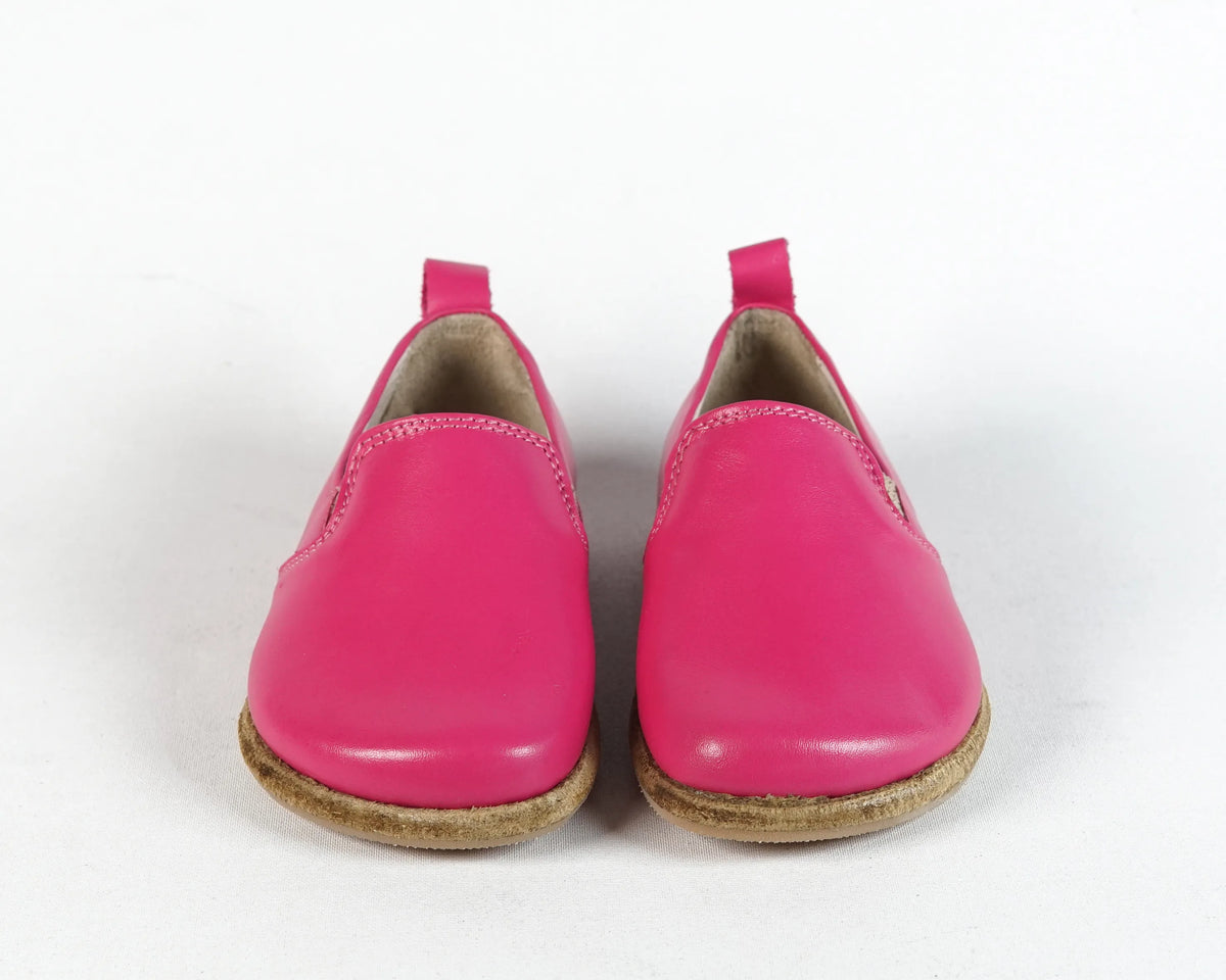 Smooth Barefoot Ballet Shoes – Classic Sole — Leather Sole – Fuscia