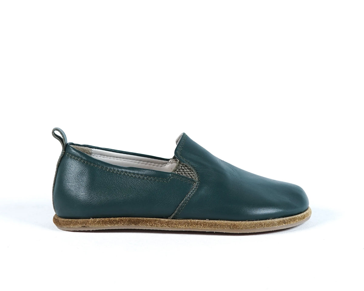 Smooth Barefoot Ballet Shoes – Classic Sole — Leather Sole – Green