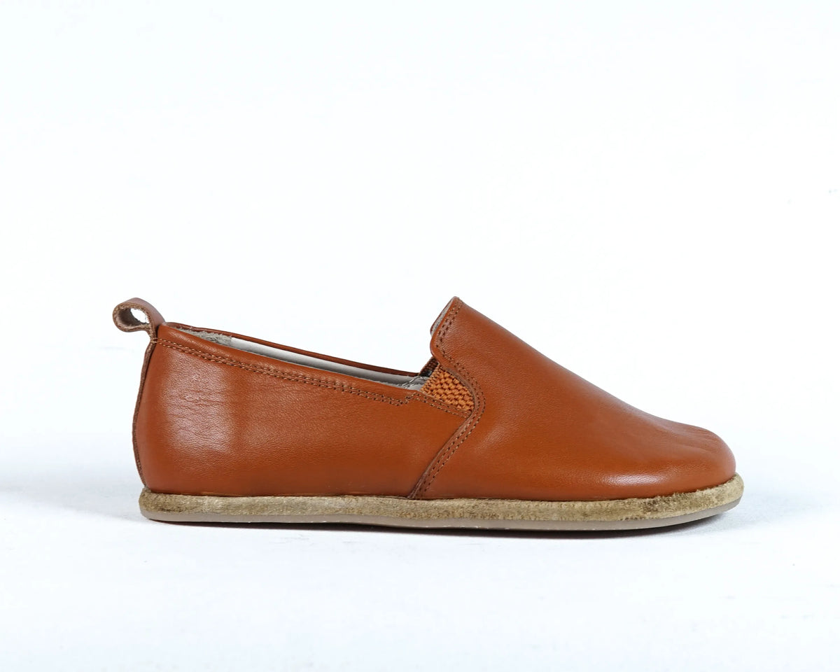 Smooth Barefoot Ballet Shoes – Classic Sole — Leather Sole – Tan