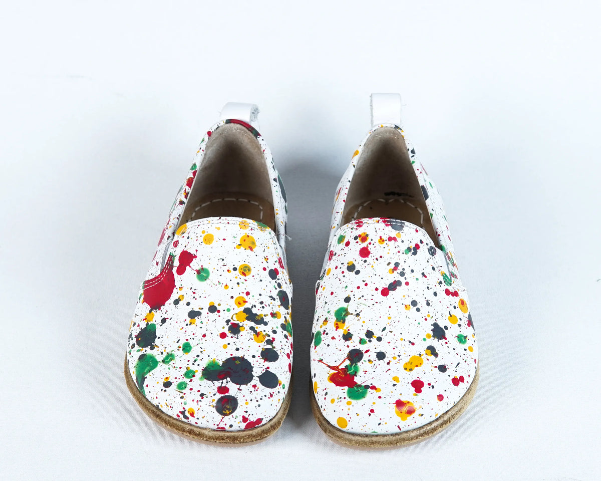 Splanter Barefoot Ballet Shoes – Classic Sole — Leather Sole – White