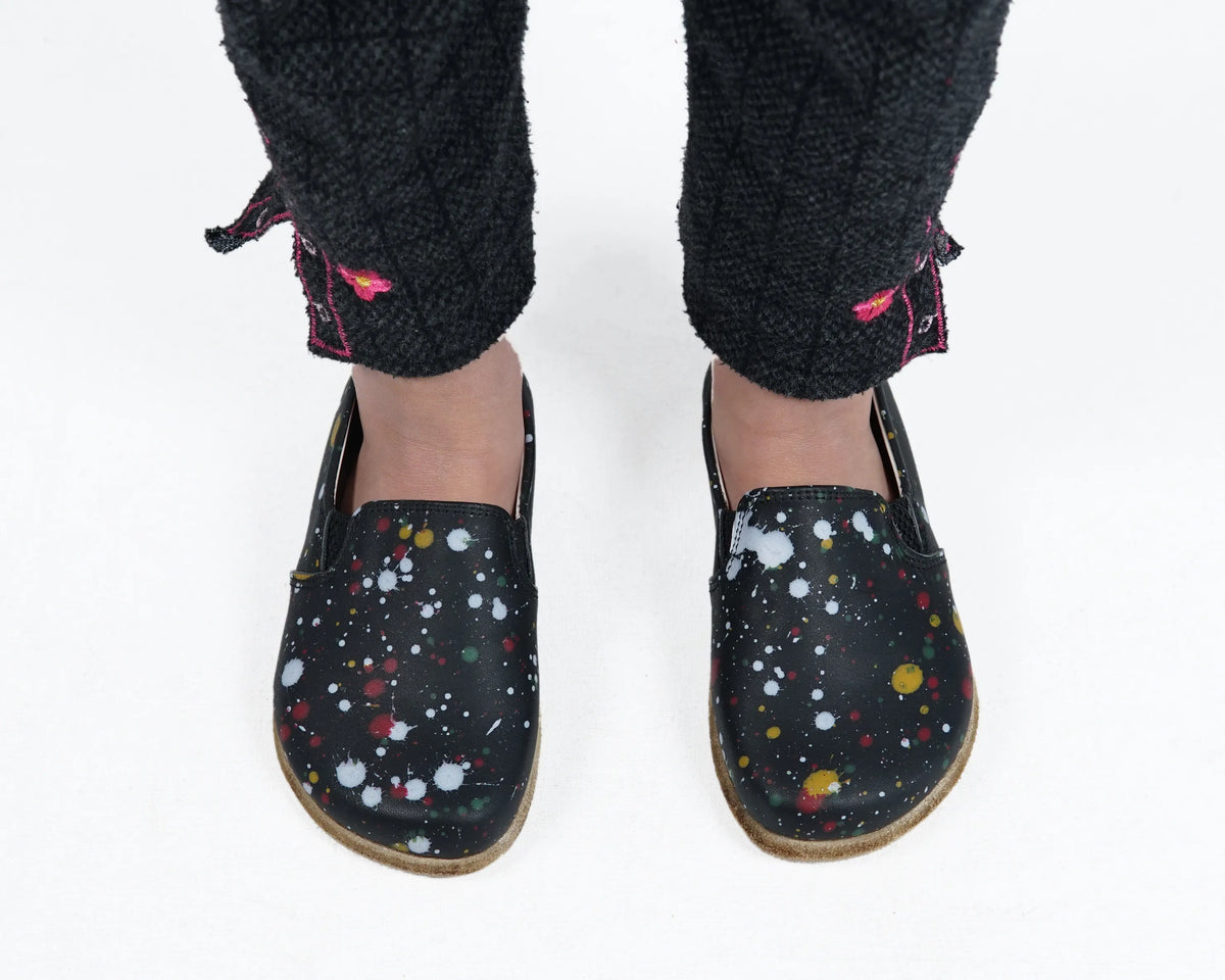 Splanter Barefoot Ballet Shoes – Classic Sole — Leather Sole – Black
