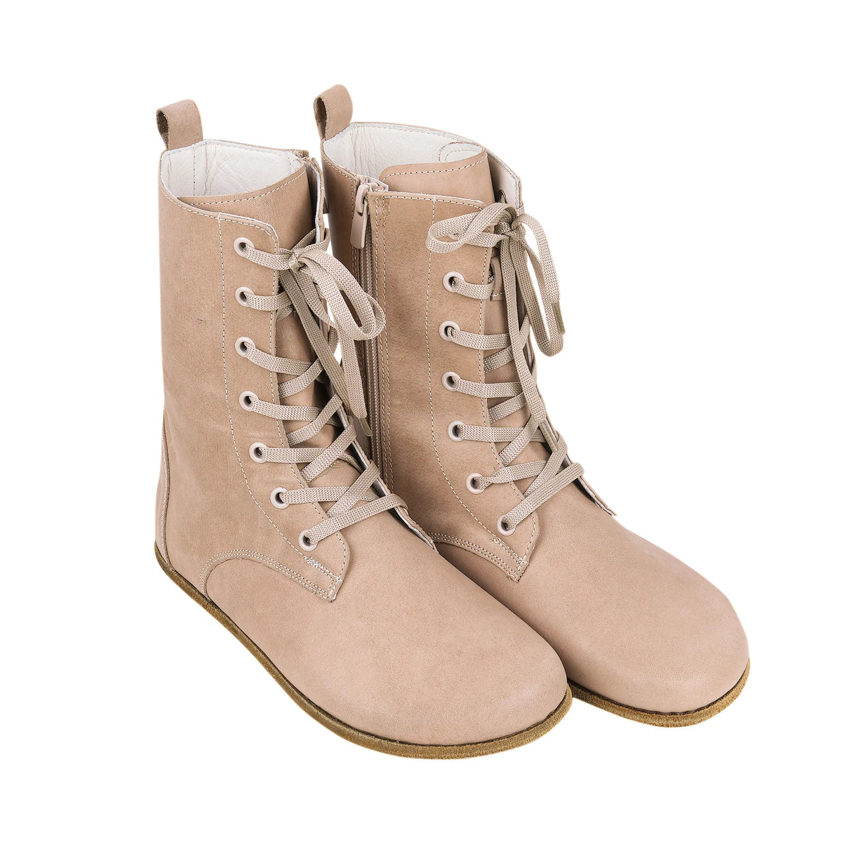 Crazy Barefoot Long Boots Shoes – Classic Sole — Leather Sole – Undyed Crust