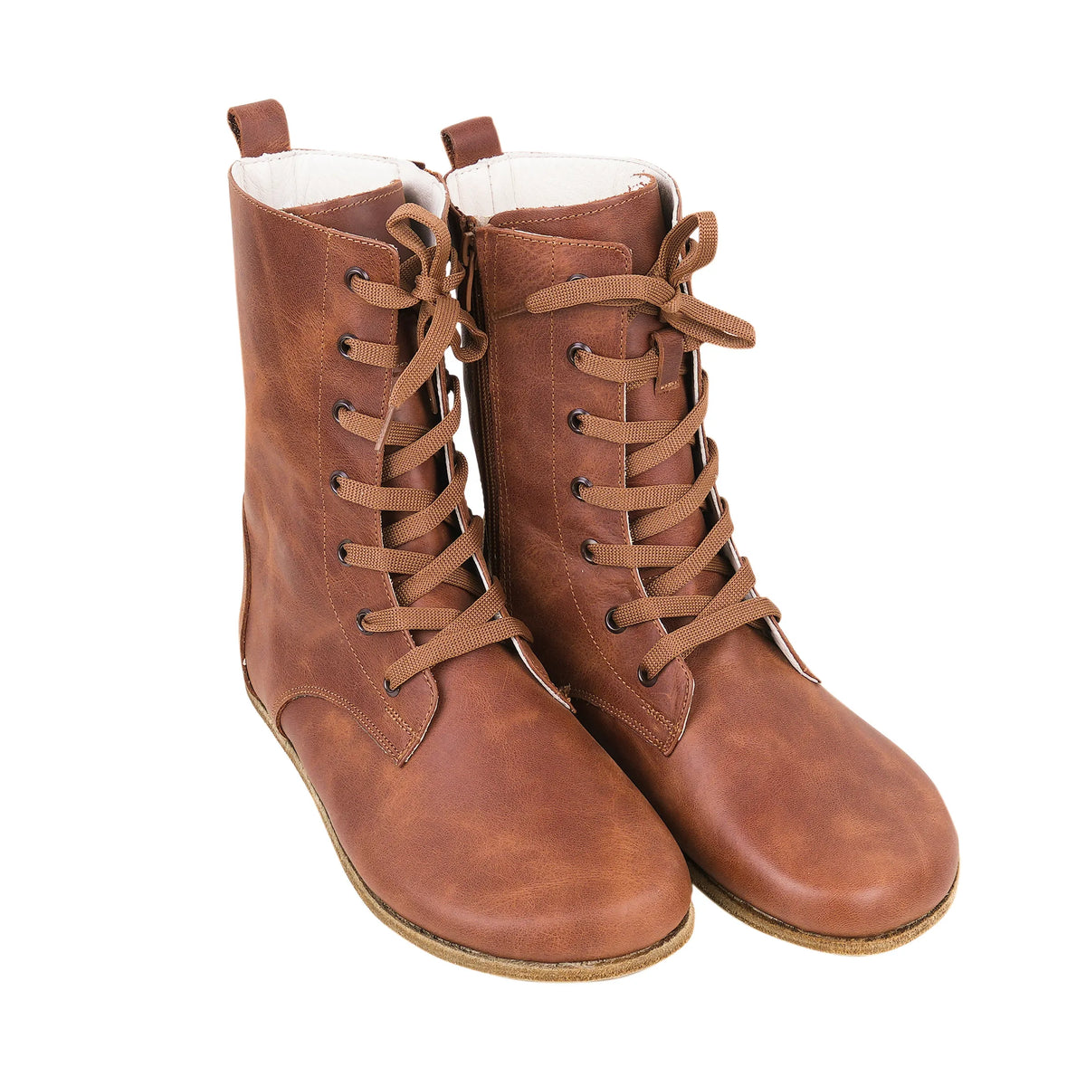 Crazy Barefoot Long Boots Shoes – Classic Sole — Leather Sole – Brown