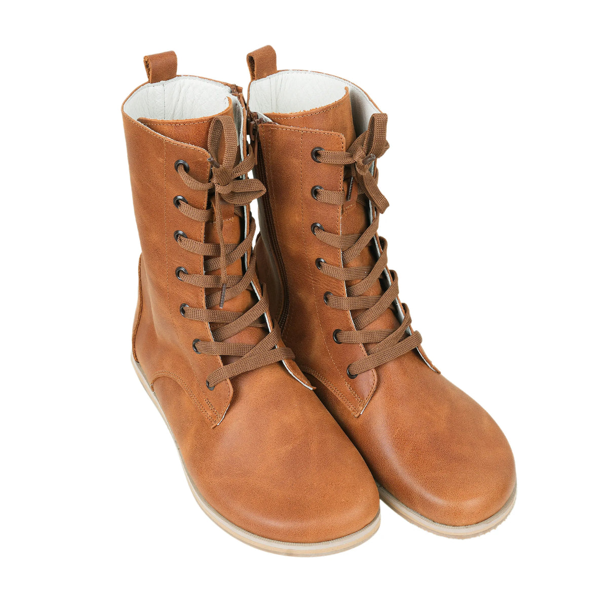 Crazy Barefoot Long Boots Shoes – Eva Outsole – Honey Camel