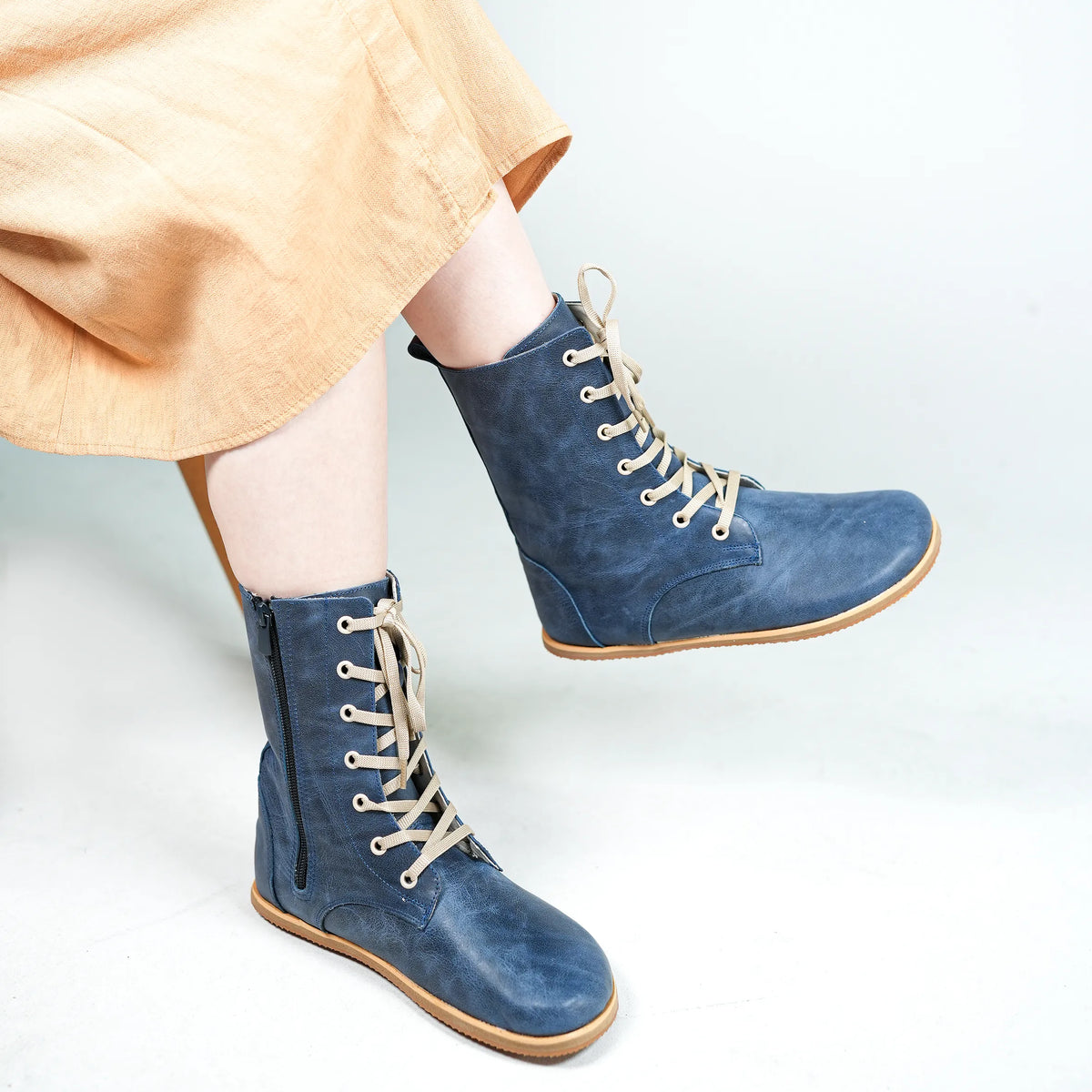 Crazy Barefoot Long Boots Shoes – Eva Outsole – Navy Blue