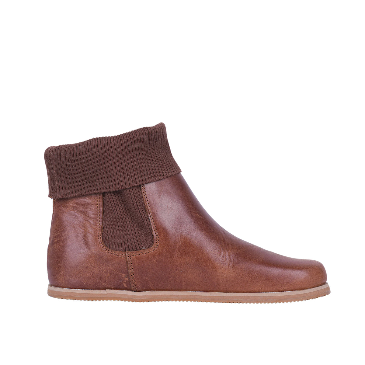 Crazy Barefoot Socks Chelsea Shoes – Eva Outsole – Brown