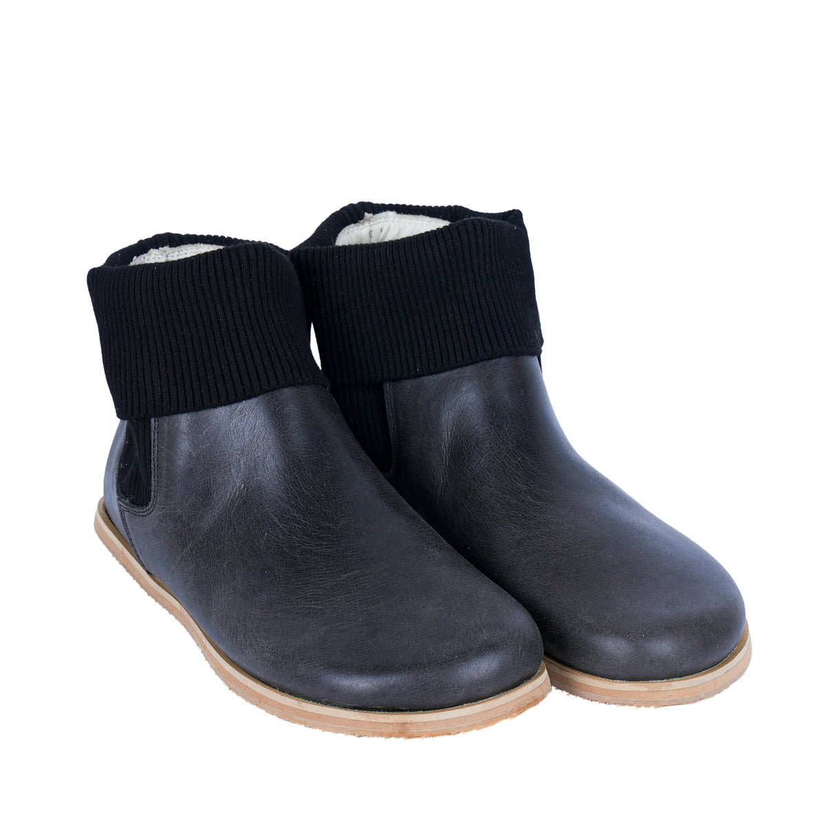 Crazy Barefoot Socks Chelsea Shoes – Eva Outsole – Black