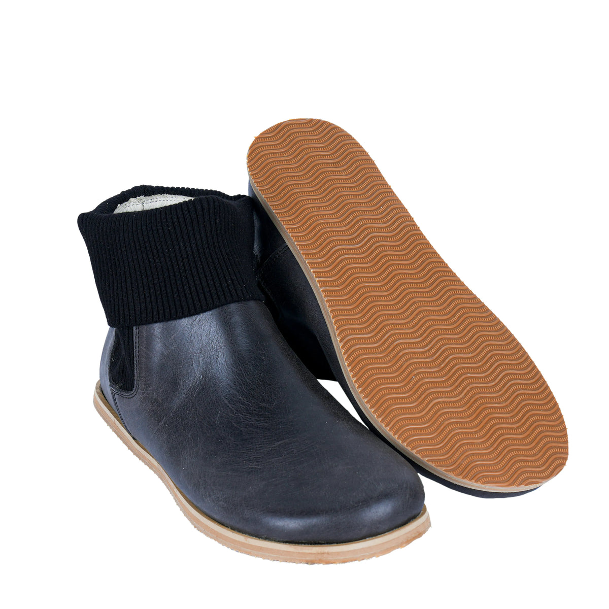 Crazy Barefoot Socks Chelsea Shoes – Eva Outsole – Black