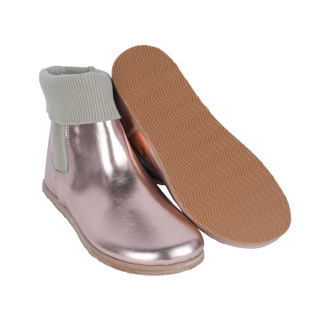 Bright Barefoot Socks Chelsea Shoes – Eva Outsole – Rose