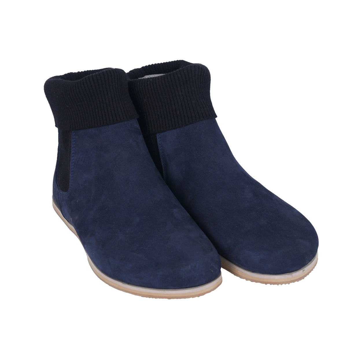 Nubuck Barefoot Socks Chelsea Shoes – Eva Outsole – Navy Blue