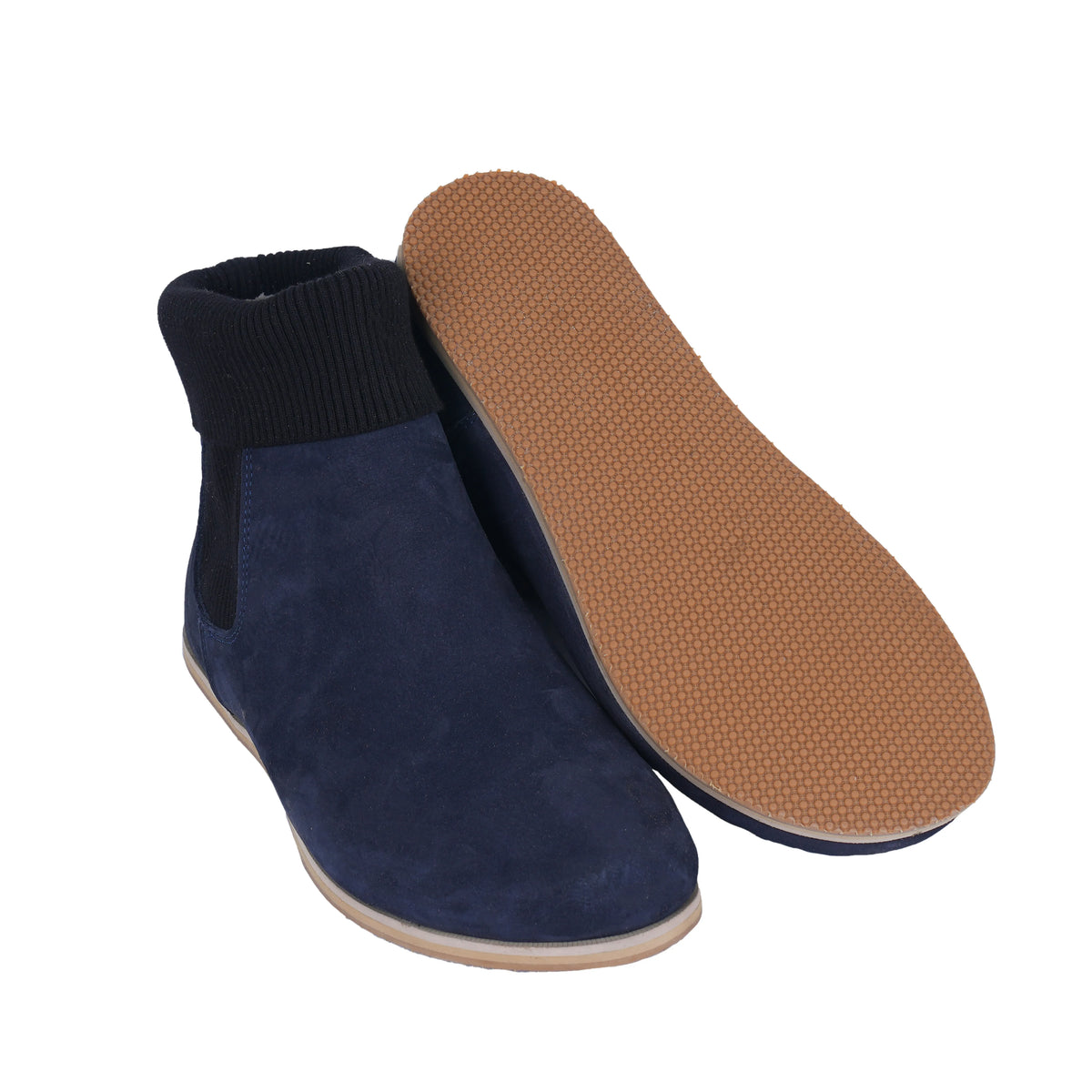 Nubuck Barefoot Socks Chelsea Shoes – Eva Outsole – Navy Blue