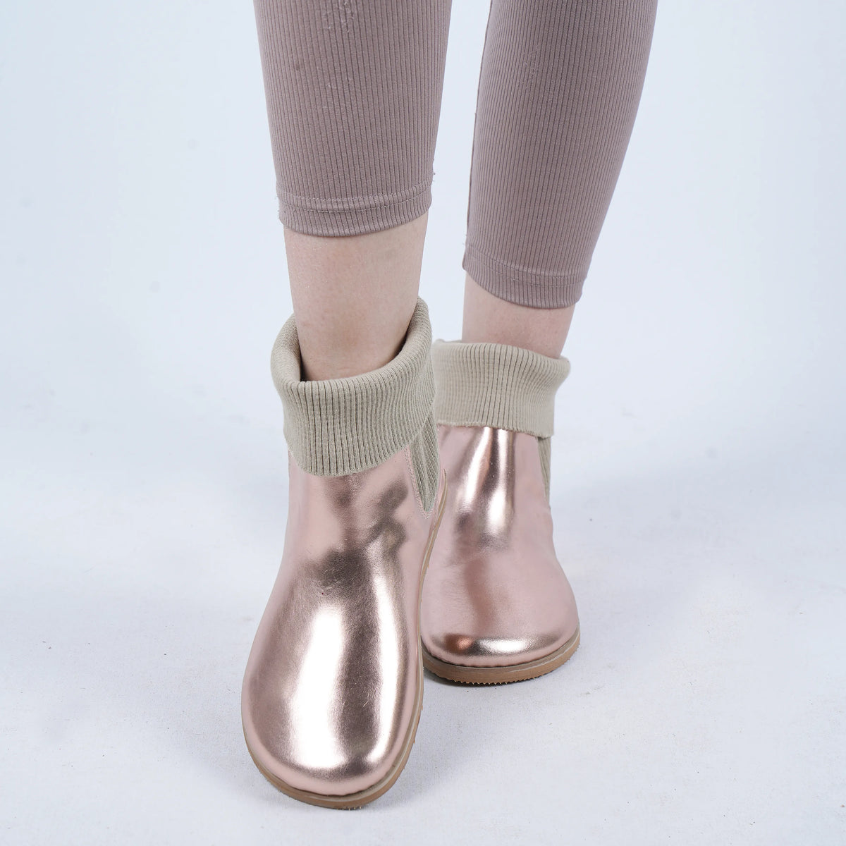 Bright Barefoot Socks Chelsea Shoes – Eva Outsole – Rose