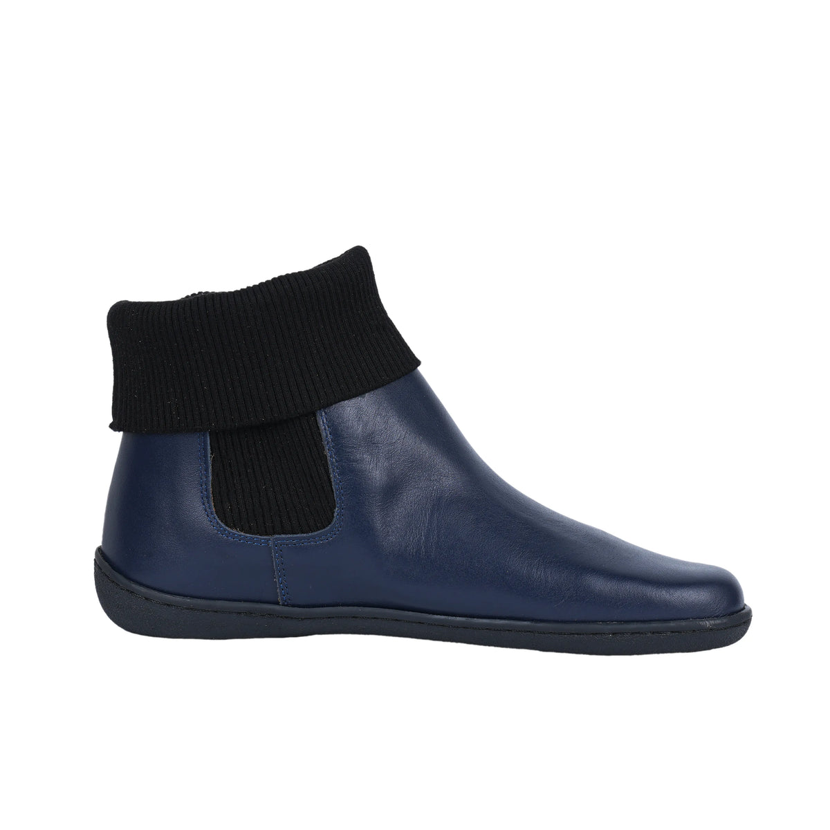 Smooth Barefoot Socks Chelsea Shoes – 6mm Rubber Sole – Navy Blue