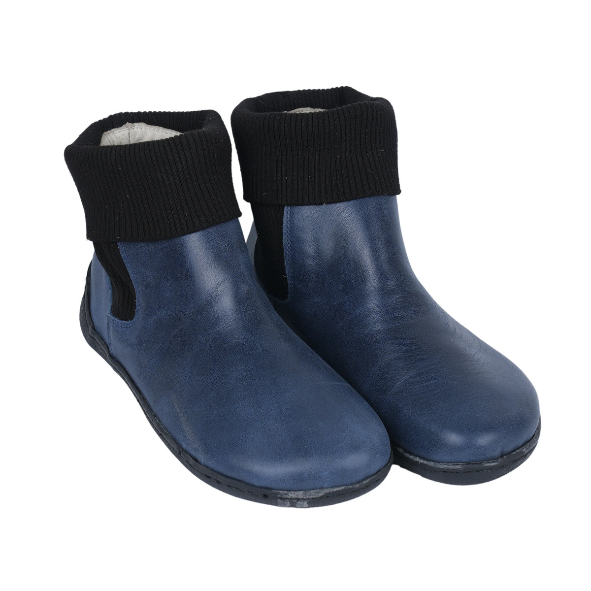 Crazy Barefoot Socks Chelsea Shoes – 6mm Rubber Sole – Navy Blue