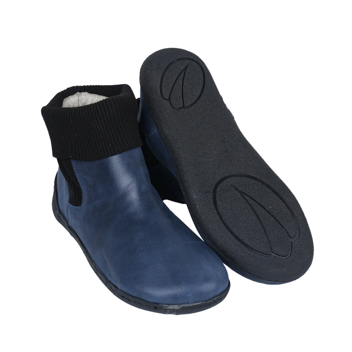 Crazy Barefoot Socks Chelsea Shoes – 6mm Rubber Sole – Navy Blue