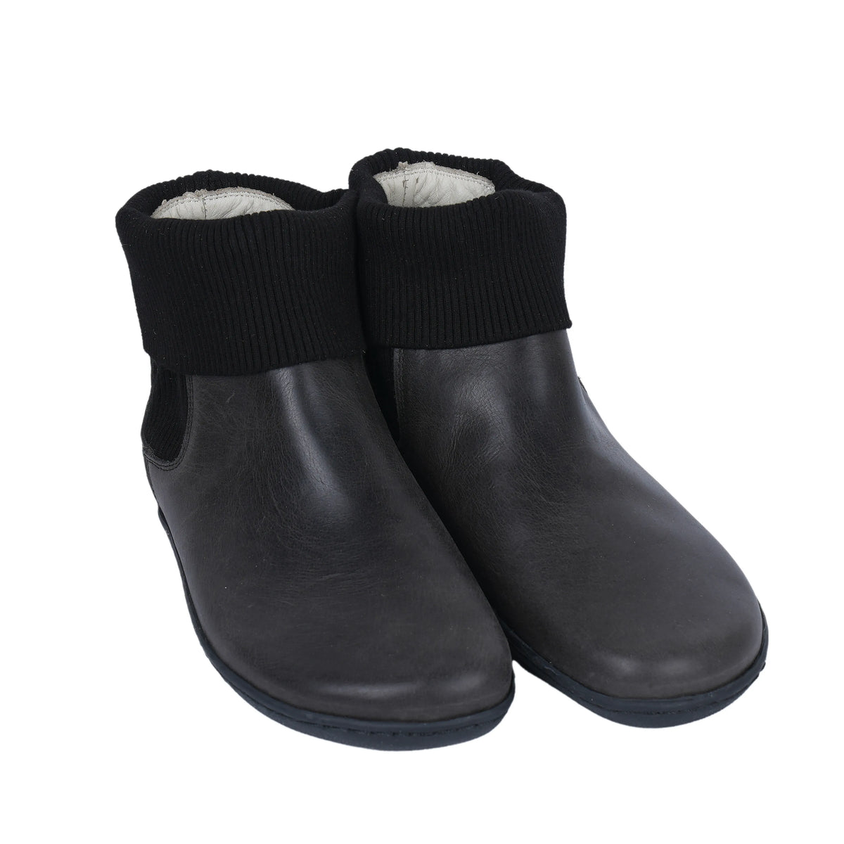 Crazy Barefoot Socks Chelsea Shoes – 6mm Rubber Sole – Black