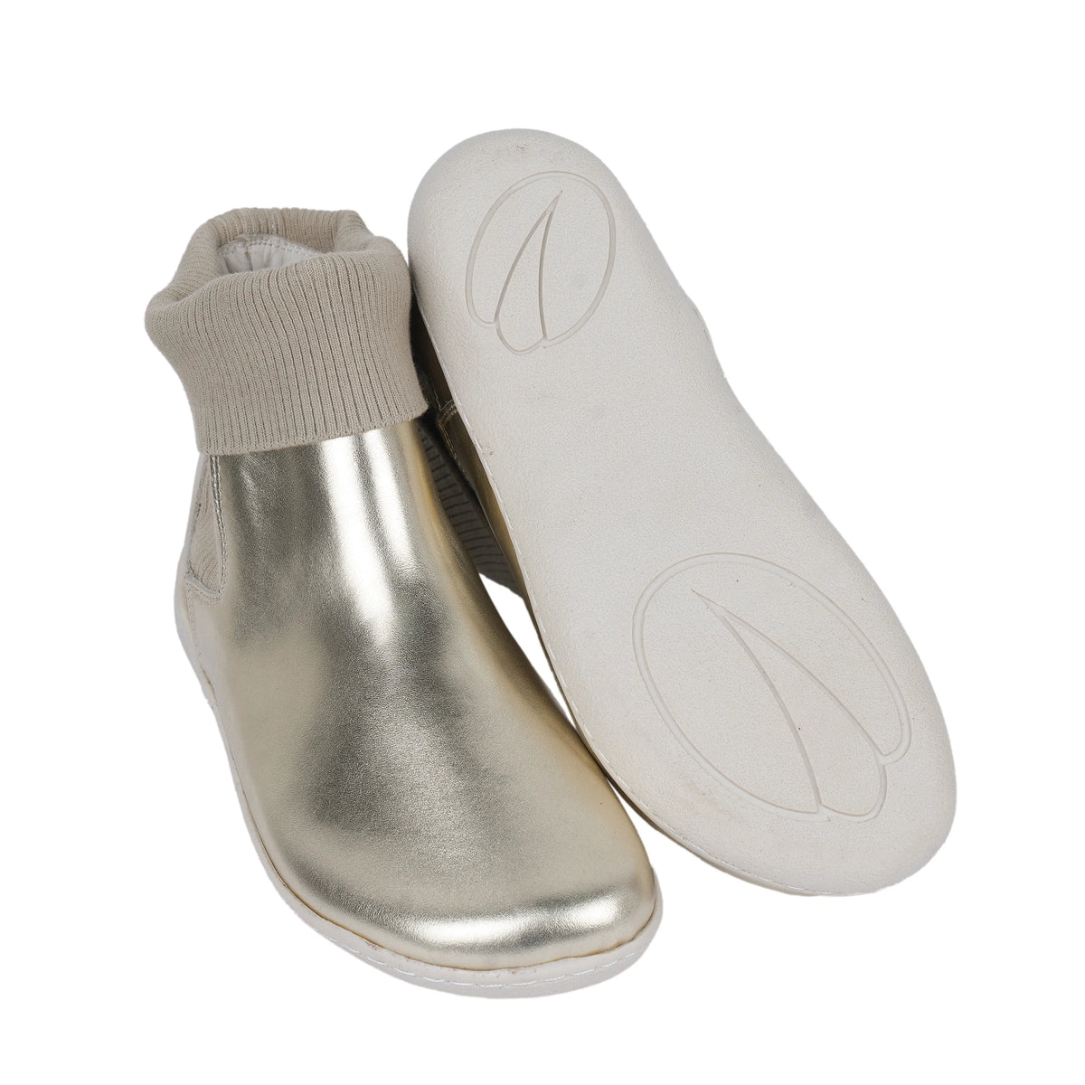 Bright Barefoot Socks Chelsea Shoes – 6mm Rubber Sole – Gold