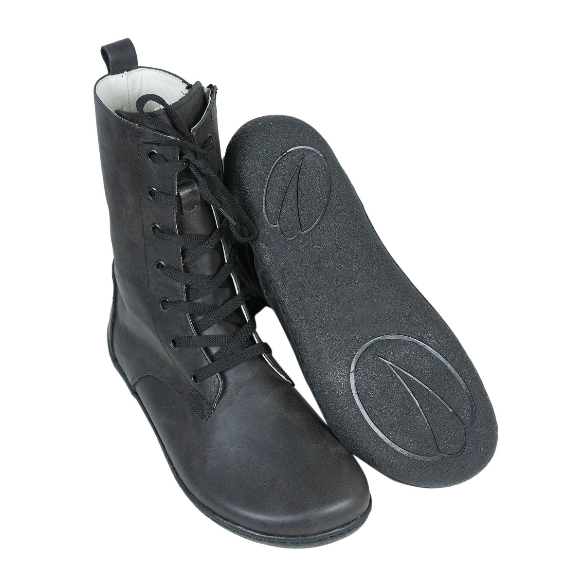 Crazy Barefoot Long Boots Shoes – 6mm Rubber Sole – Black
