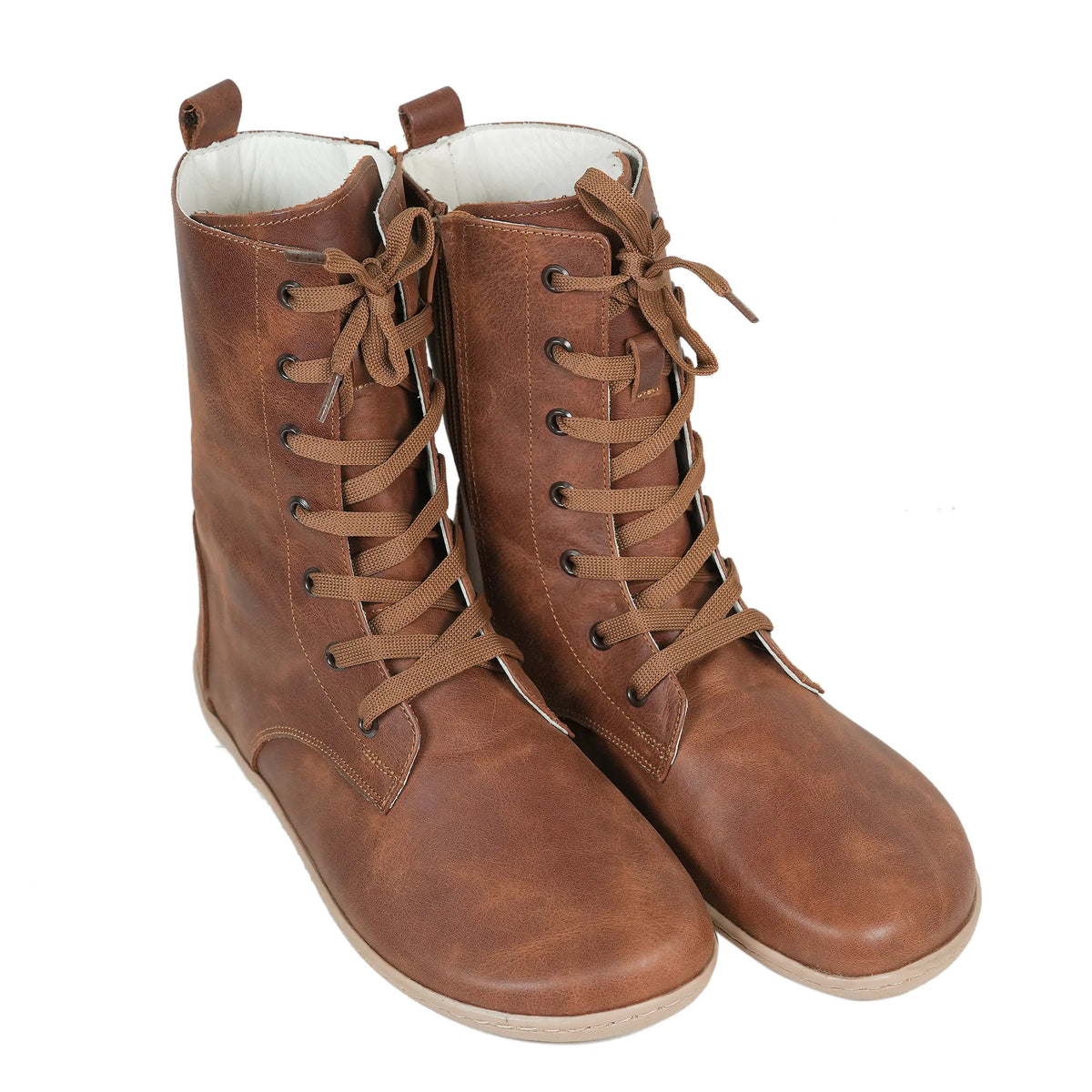 Crazy Barefoot Long Boots Shoes – 6mm Rubber Sole – Brown