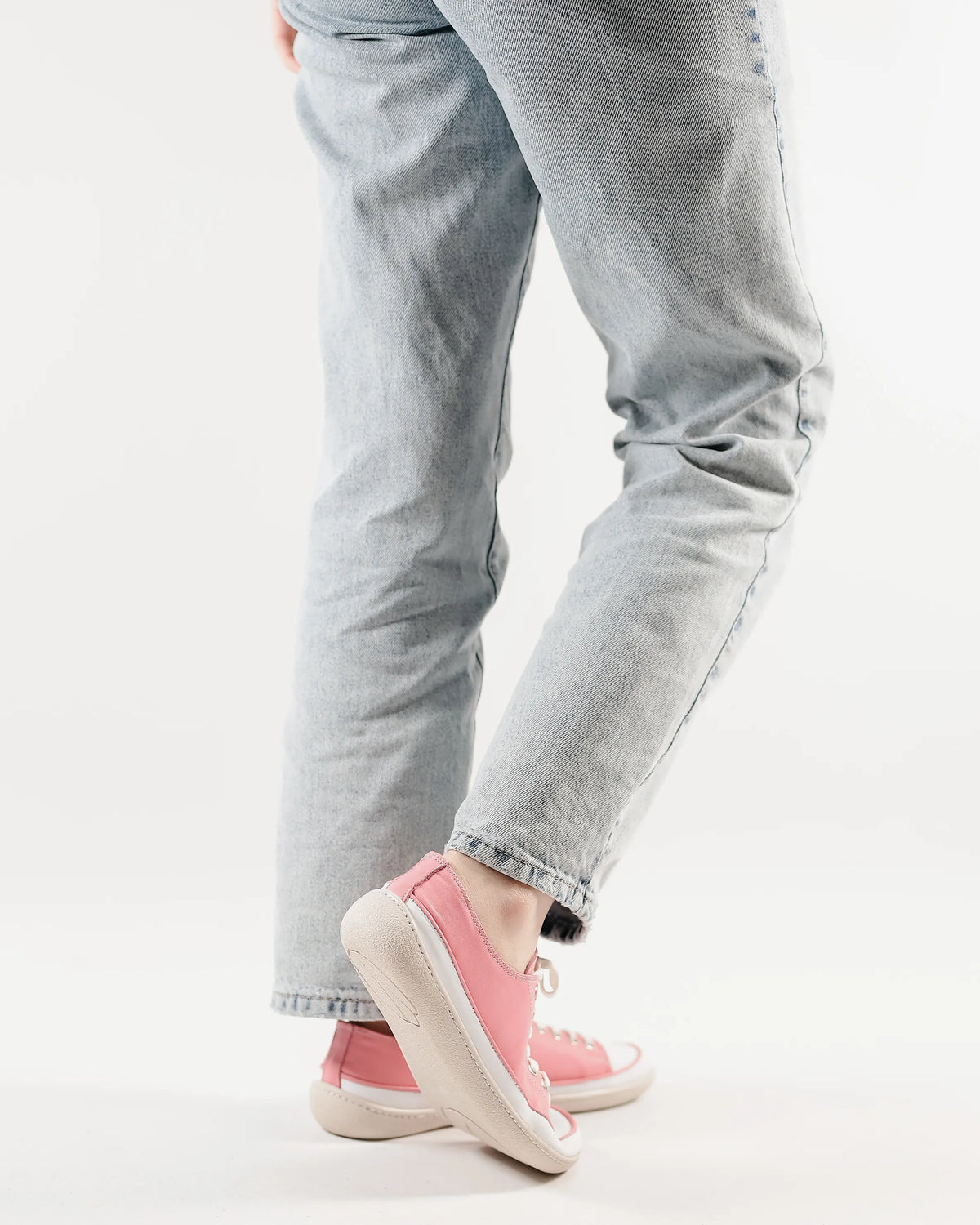 Smooth Barefoot Converse Shoes – 6mm Rubber Sole – Pink