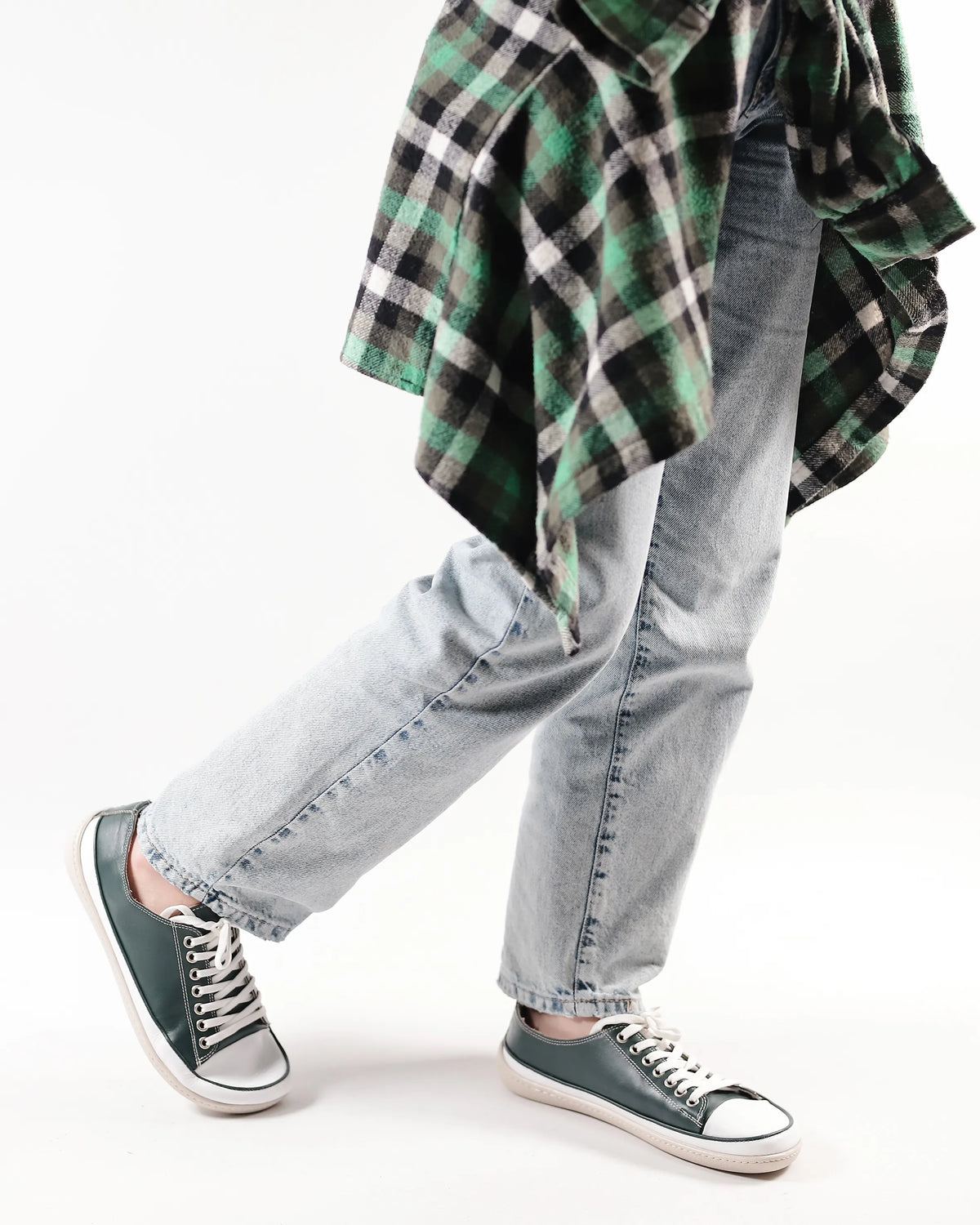 Smooth Barefoot Converse Shoes – 6mm Rubber Sole – Green