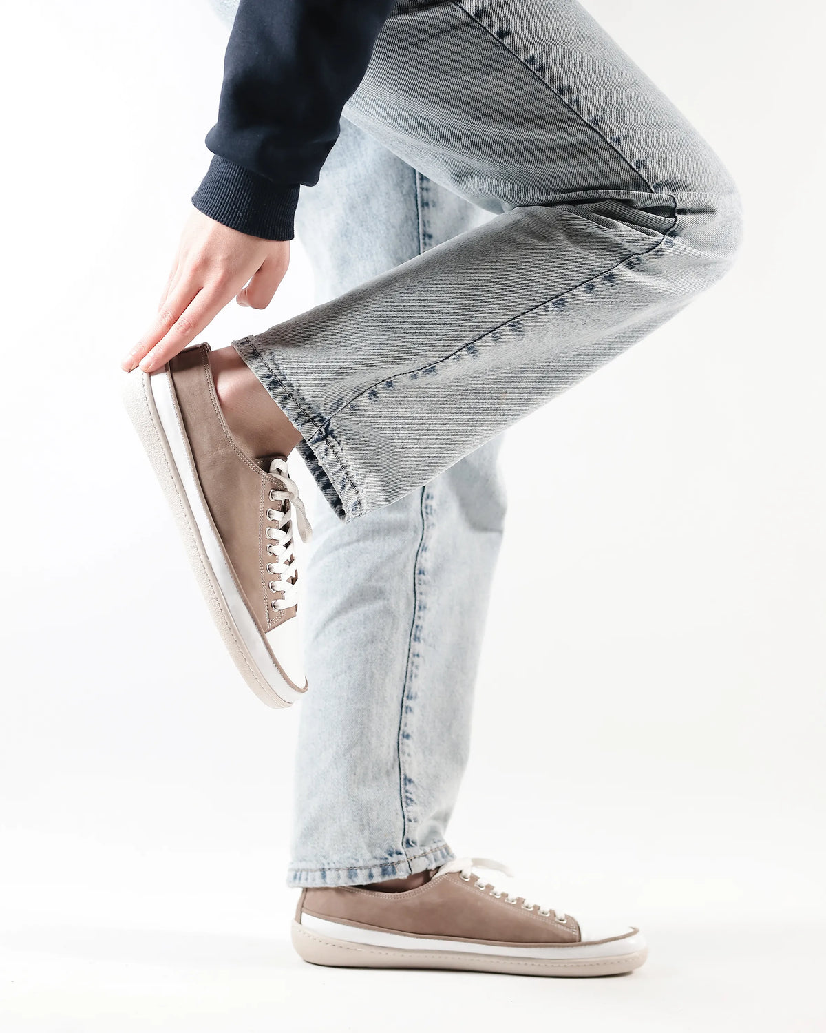 Hair Barefoot Converse Shoes – 6mm Rubber Sole – Zebra