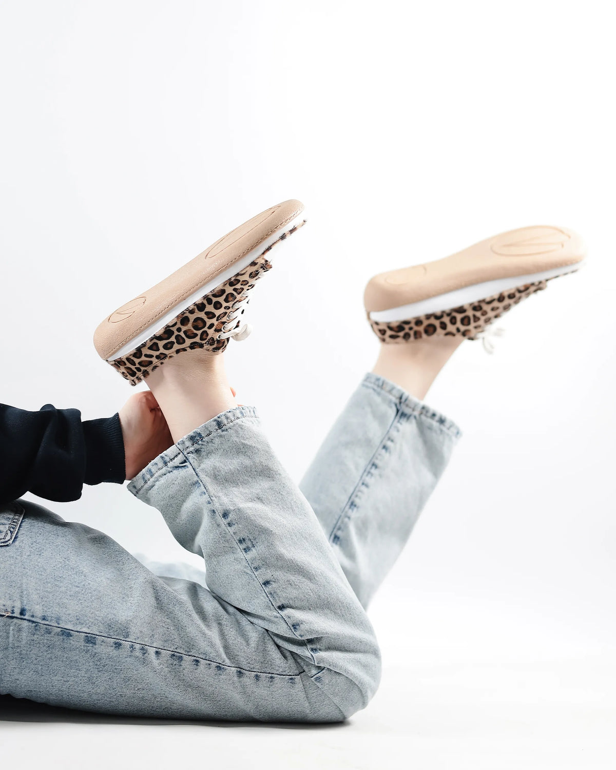 Hair Barefoot Converse Shoes – 6mm Rubber Sole – Leopard