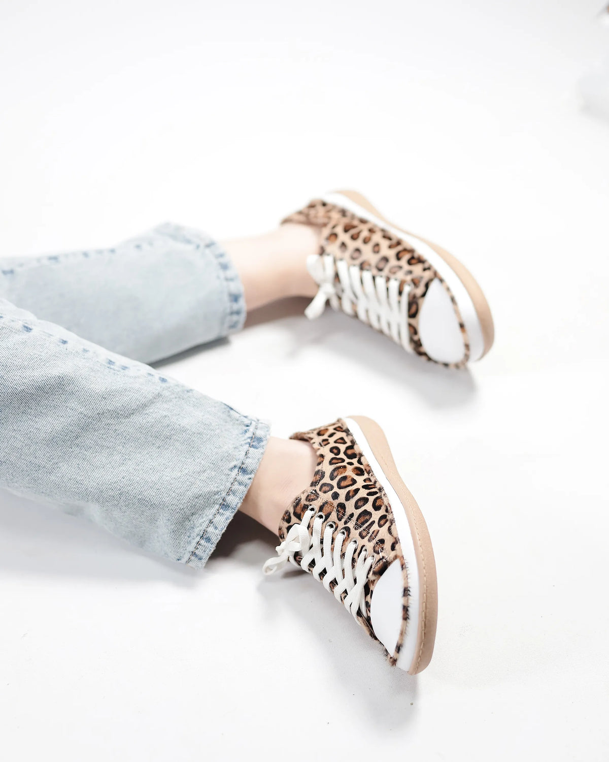Hair Barefoot Converse Shoes – 6mm Rubber Sole – Leopard