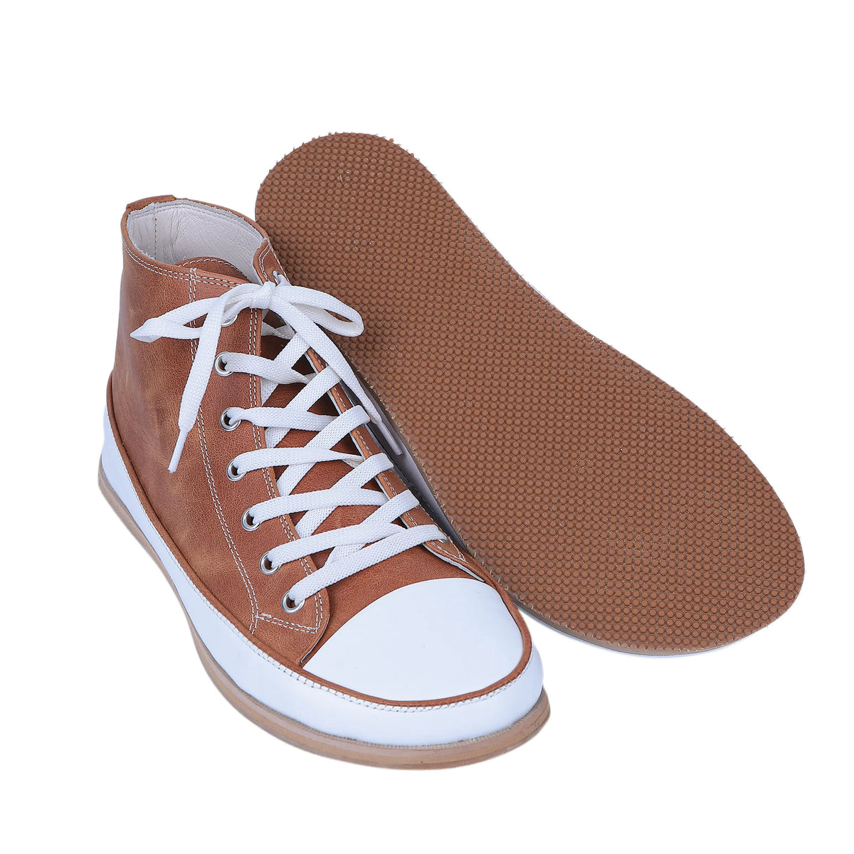 Crazy Barefoot Long Boots Converse Shoes – Eva Outsole – Honey Camel