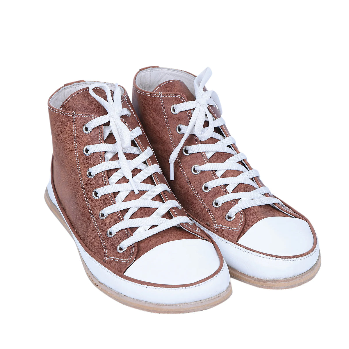 Crazy Barefoot Long Boots Converse Shoes – Eva Outsole – Brown