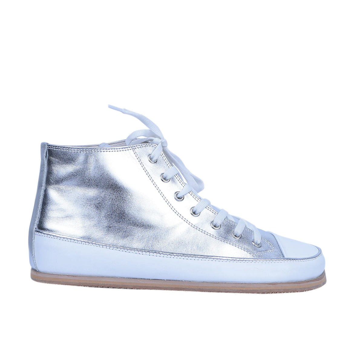 Bright Barefoot Long Boots Converse Shoes – Eva Outsole – Silver