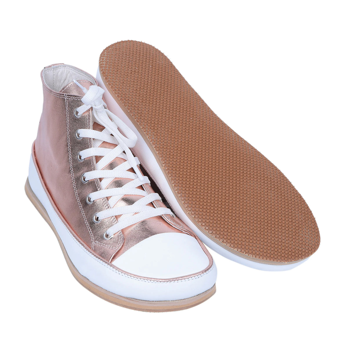 Bright Barefoot Long Boots Converse Shoes – Eva Outsole – Rose