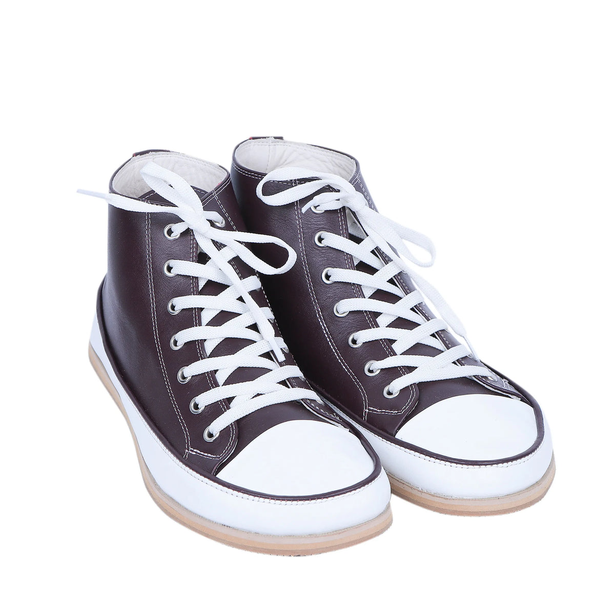 Smooth Barefoot Long Boots Converse Shoes – Eva Outsole – Burgundy