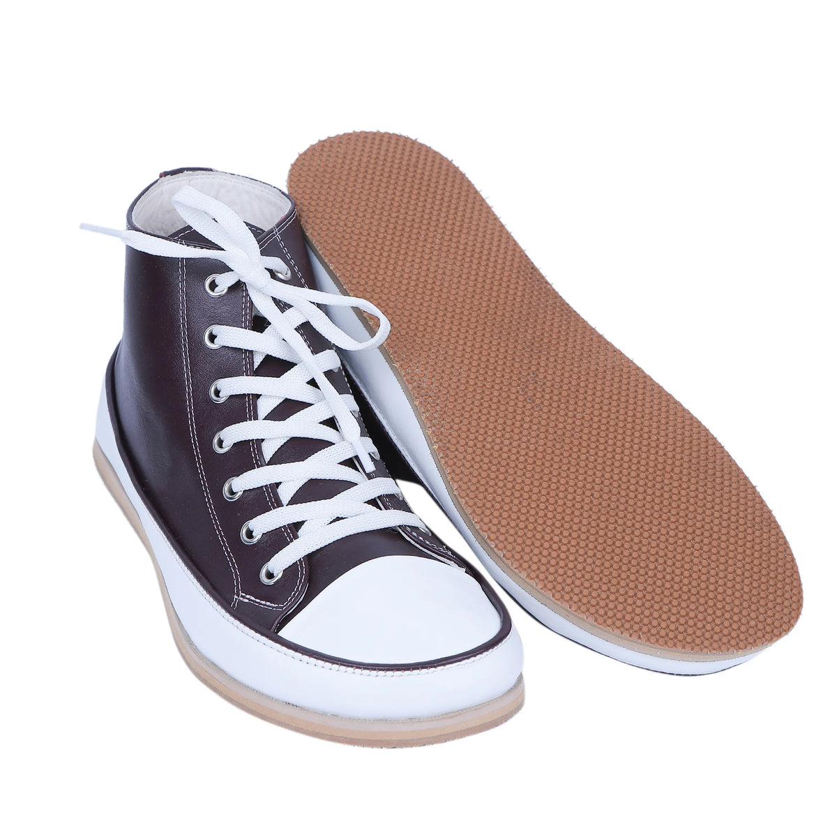 Smooth Barefoot Long Boots Converse Shoes – Eva Outsole – Burgundy
