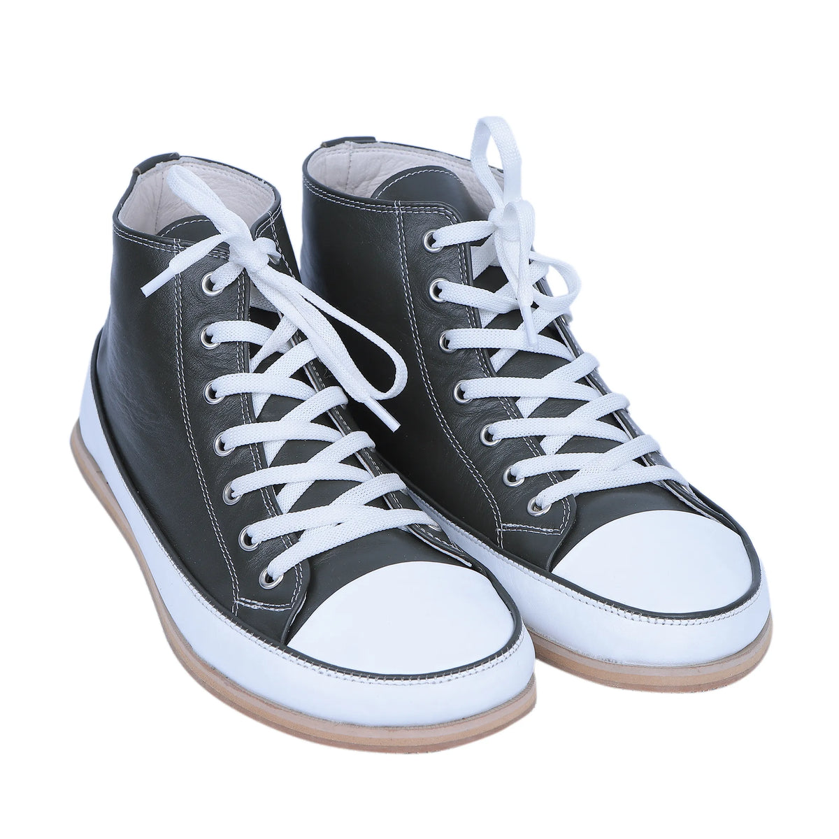 Smooth Barefoot Long Boots Converse Shoes – Eva Outsole – Olive Green
