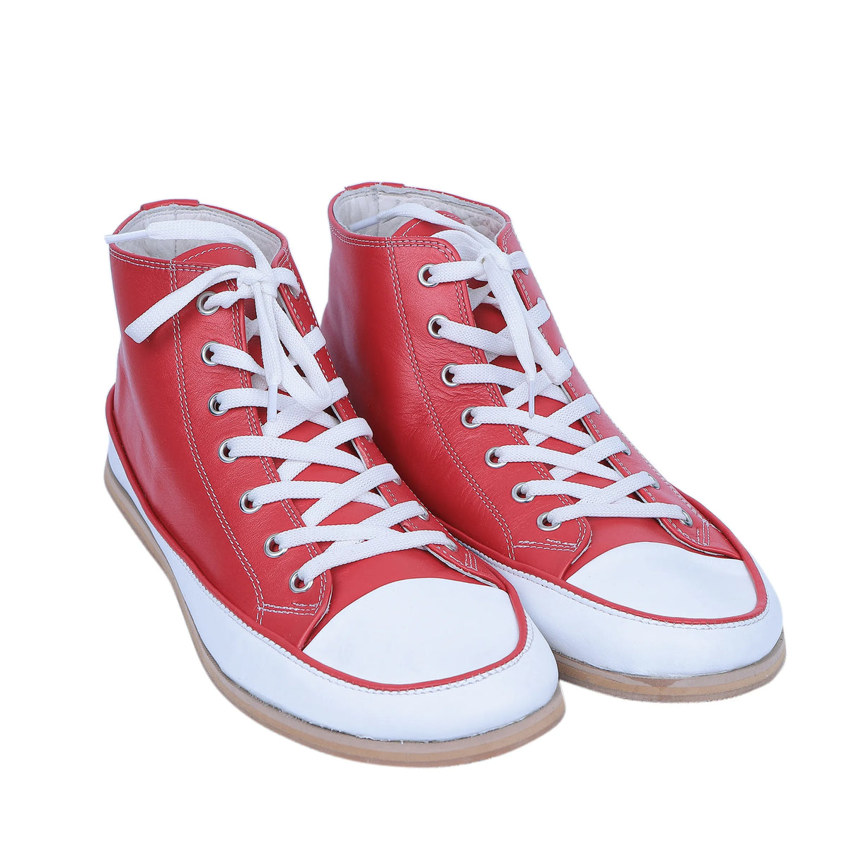 Smooth Barefoot Long Boots Converse Shoes – Eva Outsole – Red