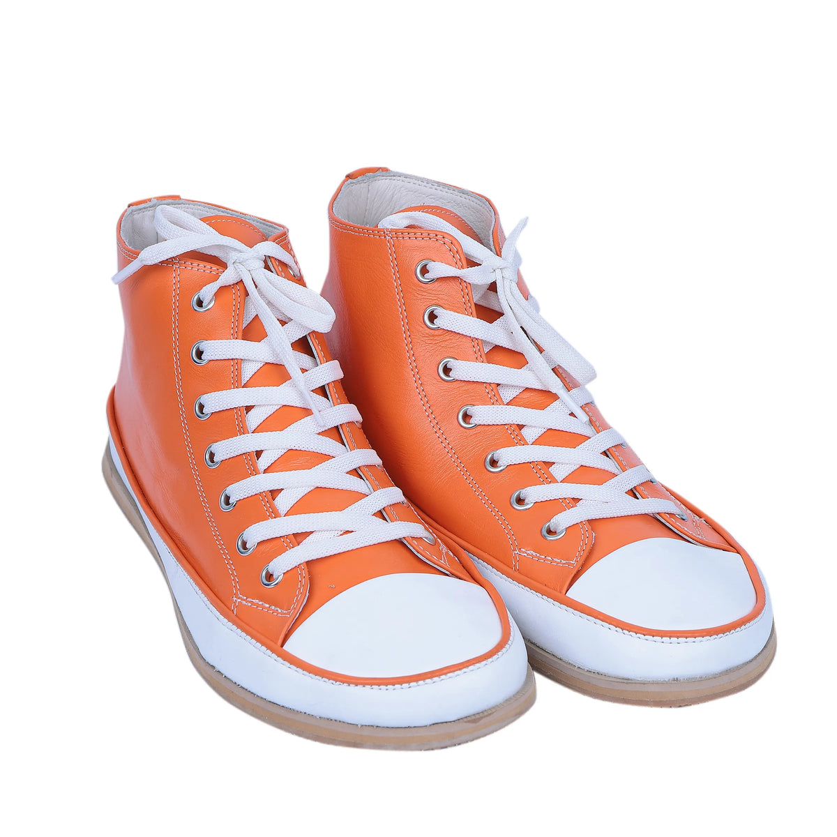 Smooth Barefoot Long Boots Converse Shoes – Eva Outsole – Orange