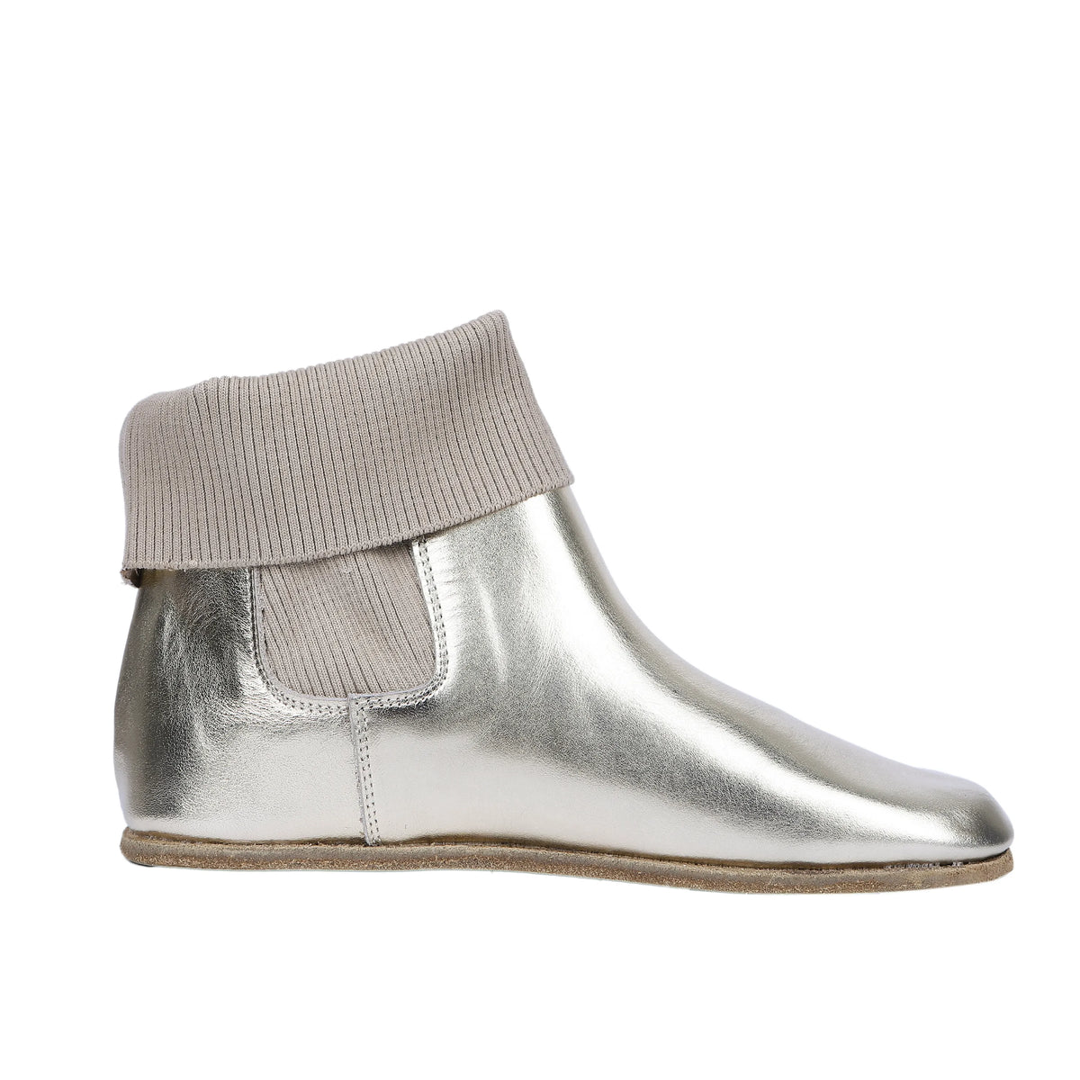 Bright Barefoot Socks Chelsea Shoes – Classic Sole — Leather Sole – Gold