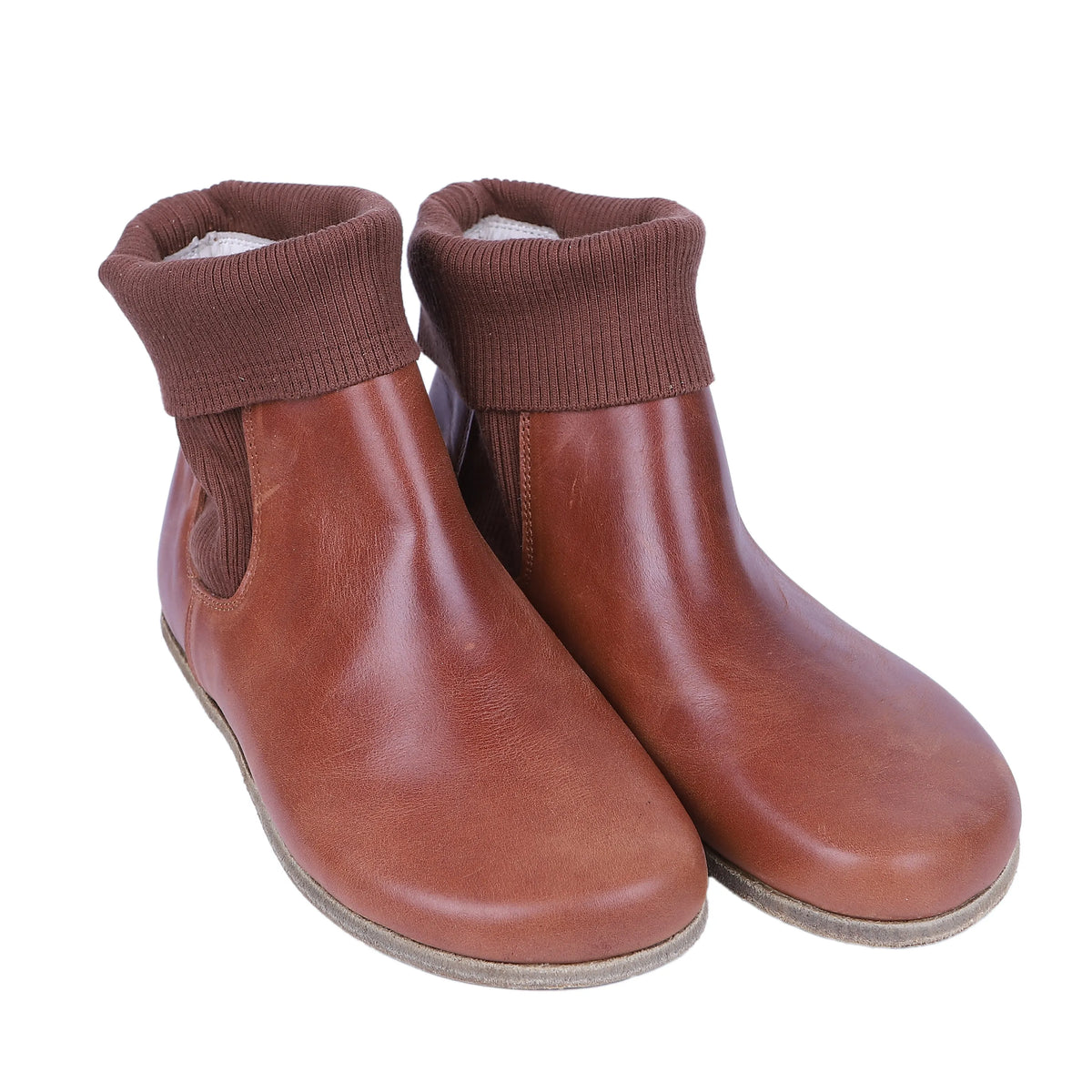 Crazy Barefoot Socks Chelsea Shoes – Classic Sole — Leather Sole – Brown