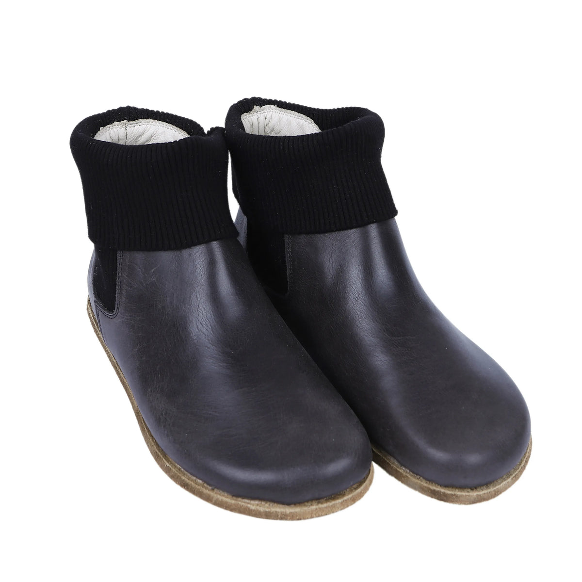 Crazy Barefoot Socks Chelsea Shoes – Classic Sole — Leather Sole – Black