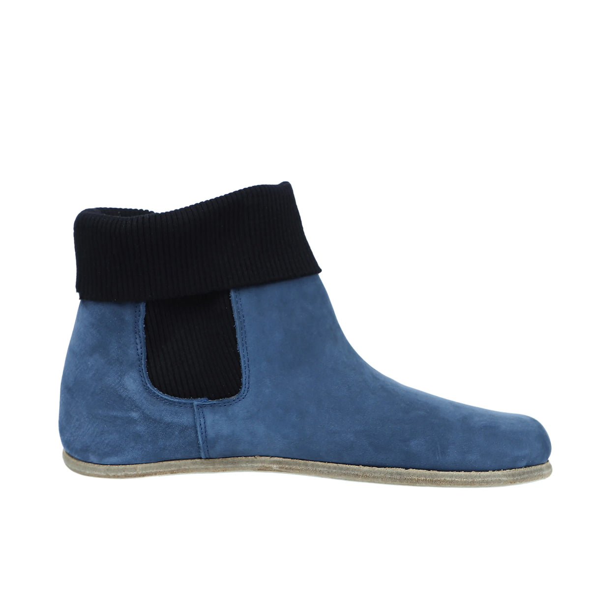 Nubuck Barefoot Socks Chelsea Shoes – Classic Sole — Leather Sole – Jeans