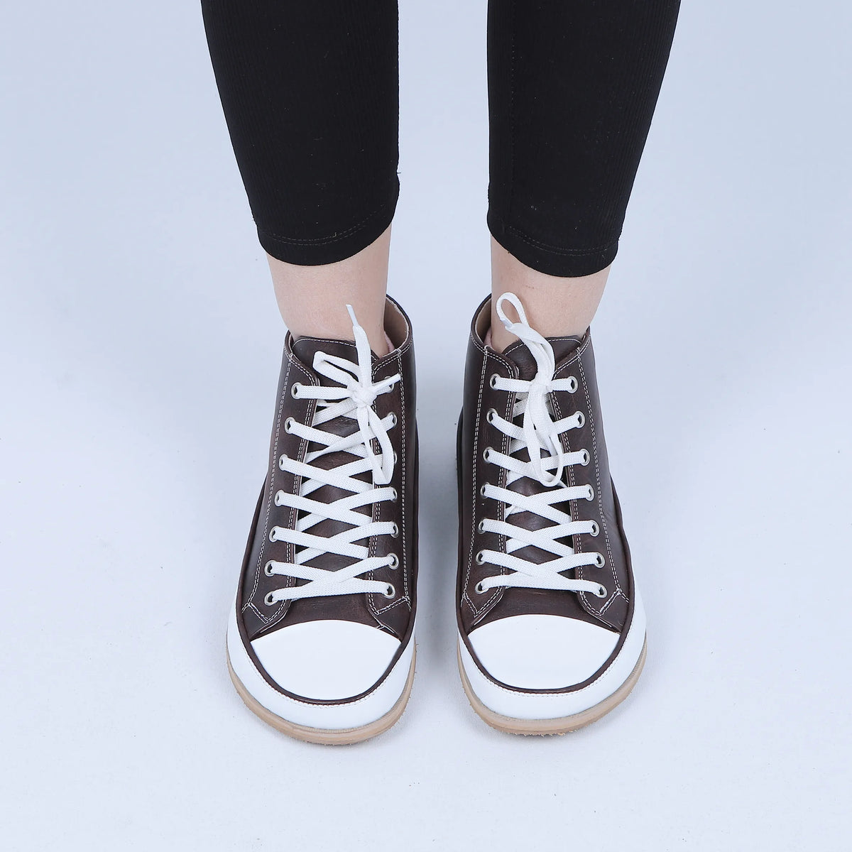 Crazy Barefoot Long Boots Converse Shoes – Eva Outsole – Dark Brown