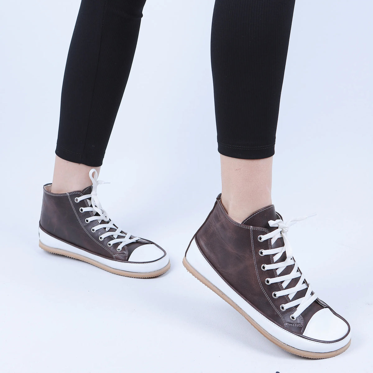 Crazy Barefoot Long Boots Converse Shoes – Eva Outsole – Dark Brown