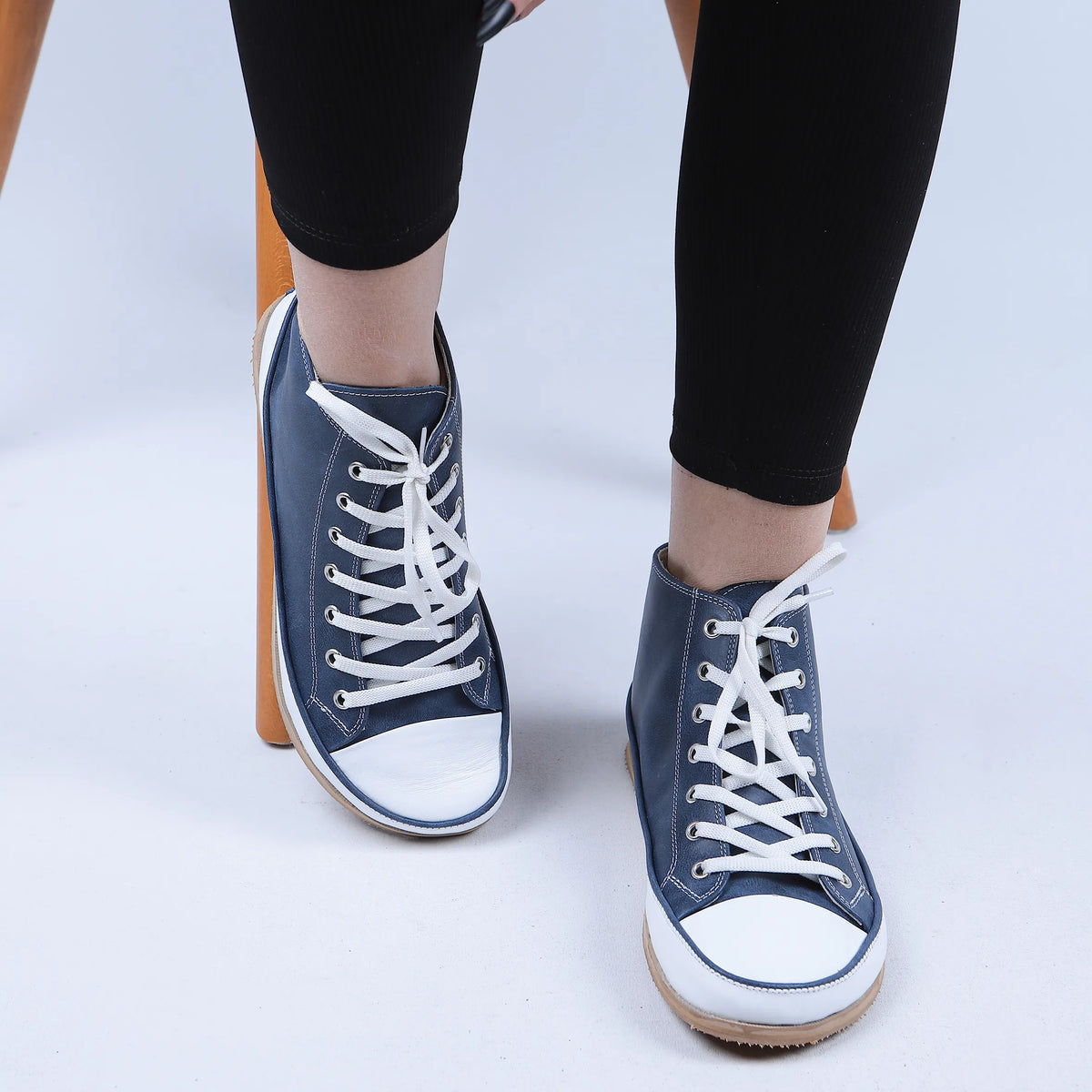 Crazy Barefoot Long Boots Converse Shoes – Eva Outsole – Navy Blue
